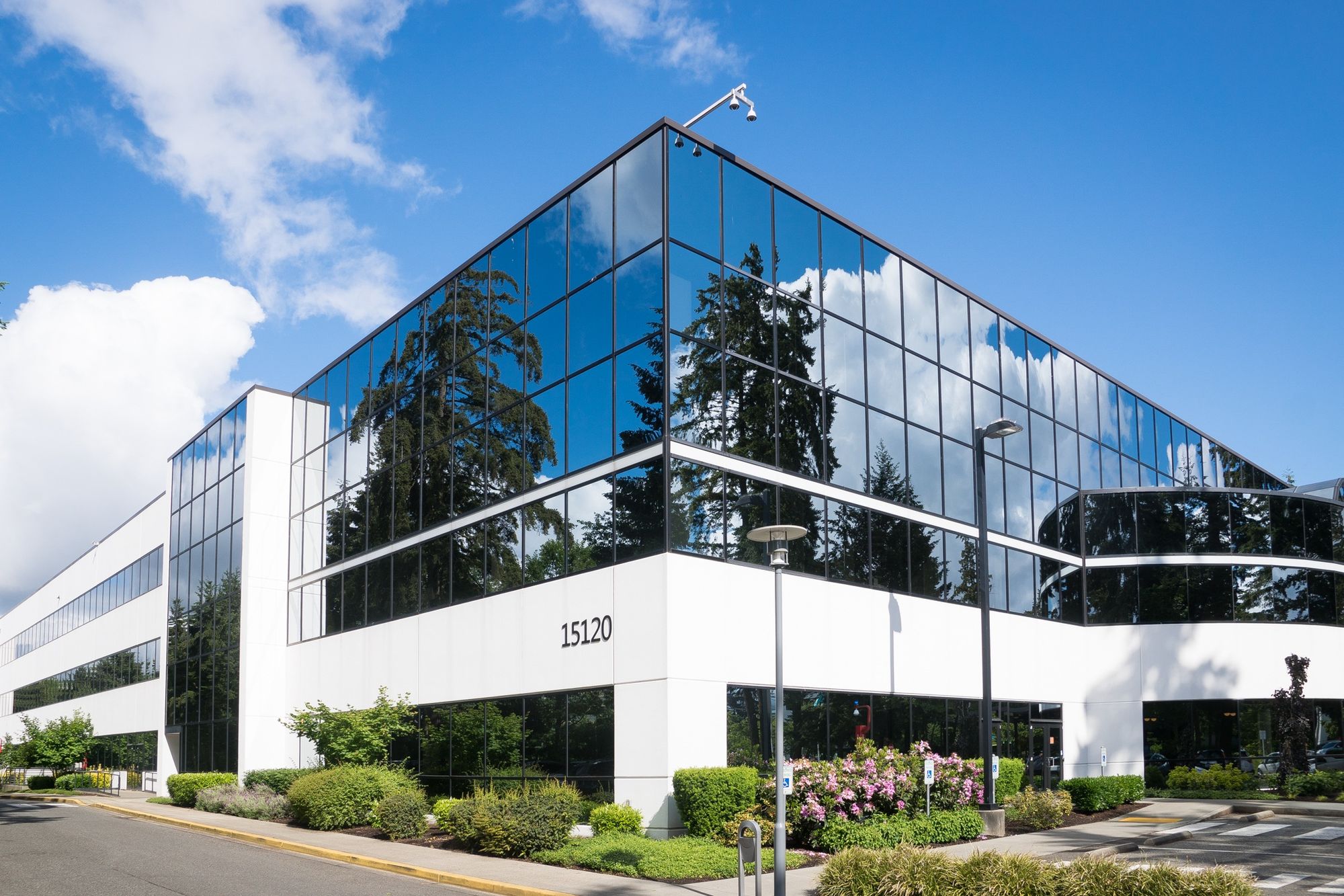Modern commercial office building exterior