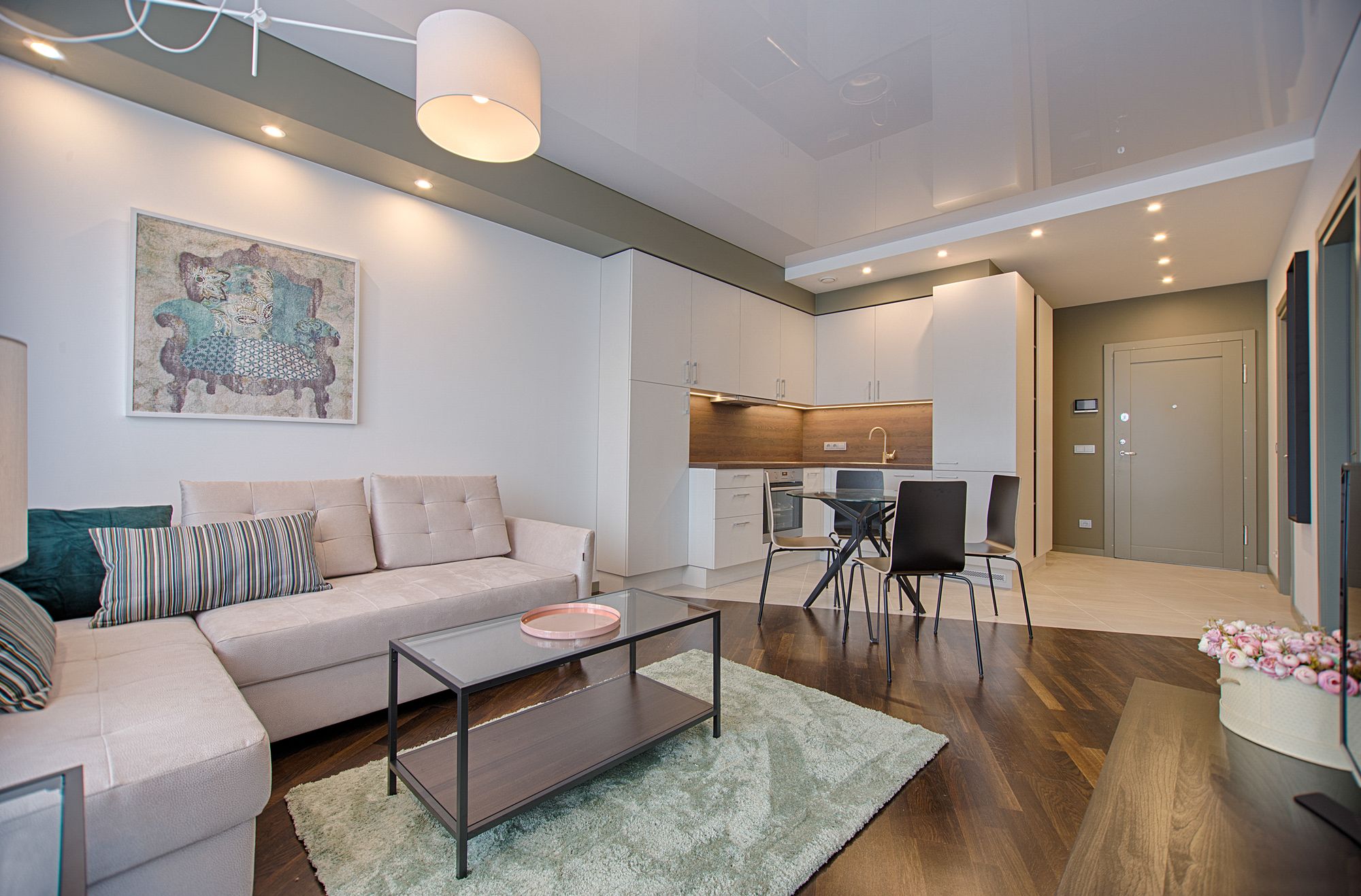 Open-plan apartment living space ready for tenants